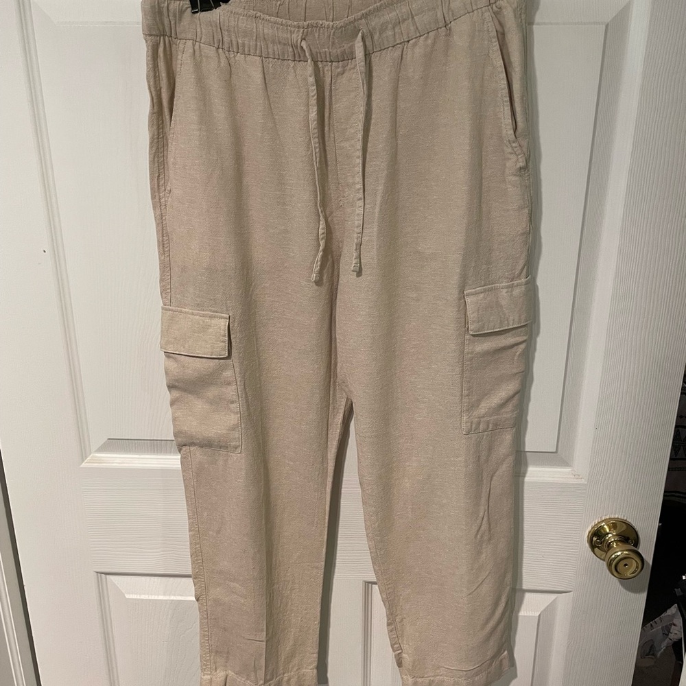 Beige Cargo Pants for Men